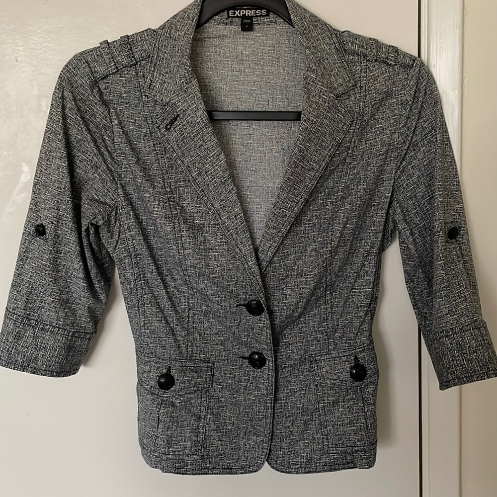 Back and white blazer